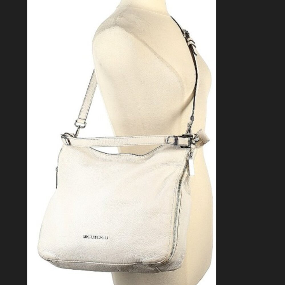 Michael Kors cream/white colored leather satchel